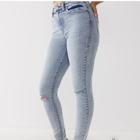 NWT TRUE RELIGION JENNIE HIGH RISE  CURVY SKINNY JEANS-24 - Picture 4 of 13